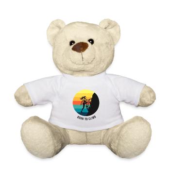Klettermädchen, geboren, um Rainbow Bouldering zu besteigen - Teddy - Weiß - Vorne