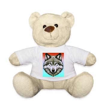 Wolf - Teddy - Weiß - Vorne