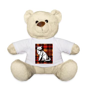cat - Teddy Bear - white - Front