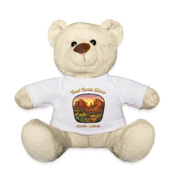 Sedona Arizona Red Rock Sunset - Teddy Bear - white - Front