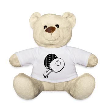 Tennis de table - Nounours - blanc - Devant