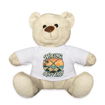 Hacken ist nicht einfach – Gartenarbeit für Frauen - Teddy - Weiß - Vorne