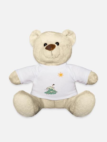 Surfer - Teddy Bear - white