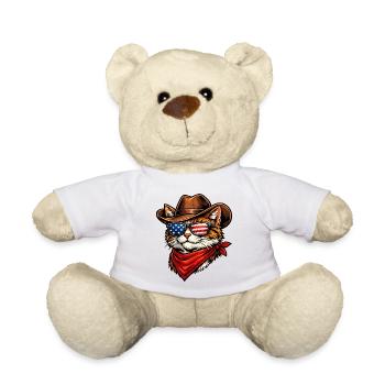 Cat Cowboy USA - Nounours - blanc - Devant