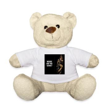 German Shepherd Saying Where Are You Going Dog - Teddy Bear - white - Front