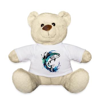 Saut du saumon - Nounours - blanc - Devant