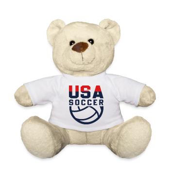 USA Soccer - Teddy Bear - white - Front