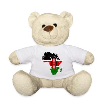 Kenia_Flagge_Afrika_used_used - Teddy - Weiß - Vorne