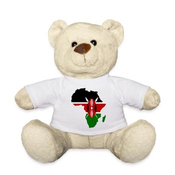 Kenia_Flagge_Afrika_used - Teddy - Weiß - Vorne
