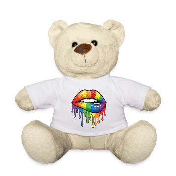 Mois de la fierté LGBT - Fier ! - Nounours - blanc - Devant