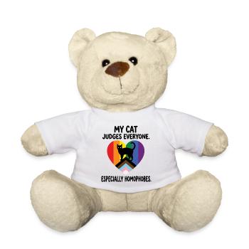 Pride Month LGBT – Meine Katze verurteilt jeden - Teddy - Weiß - Vorne