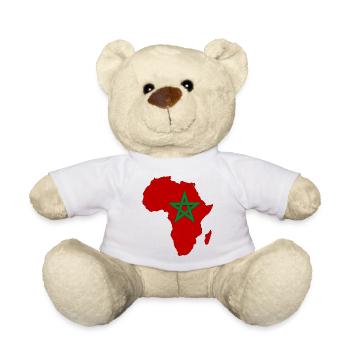 Pavillon du Maroc Afrique - Nounours - blanc - Devant