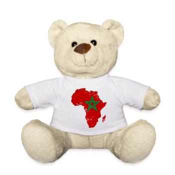 Pavillon du Maroc Afrique - Nounours - blanc - Devant