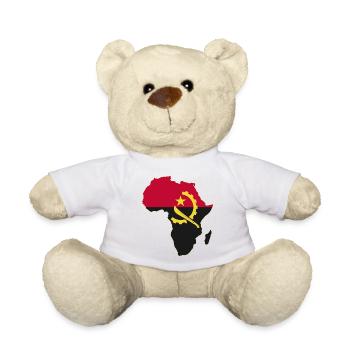 Angola Flagge Afrika used - Teddy - Weiß - Vorne