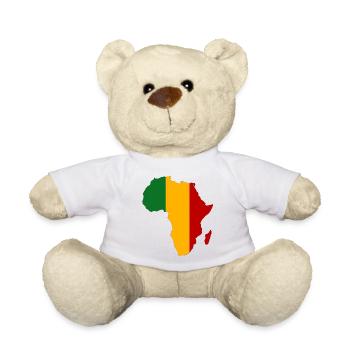 Mali Flag Africa - Teddy Bear - white - Front