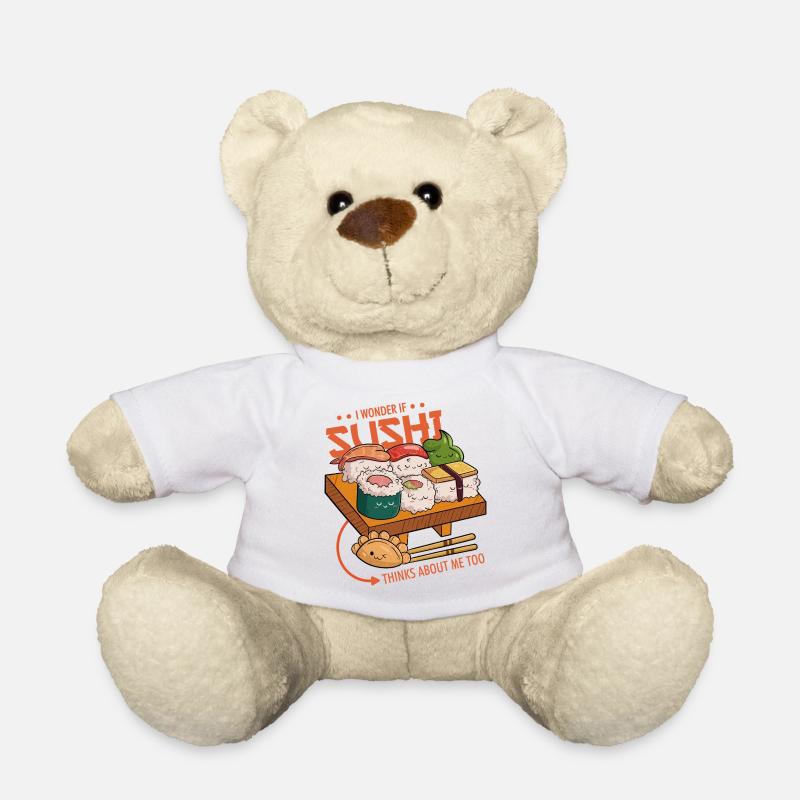 Amis du sushi - Nounours - blanc