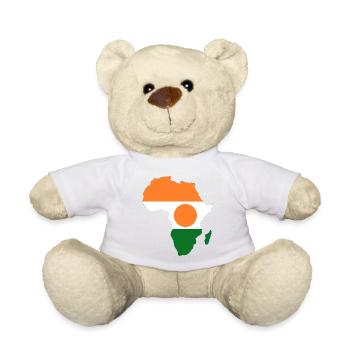 Niger_Flagge_Afrika - Teddy Bear - white - Front