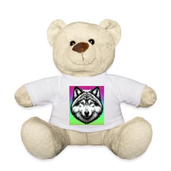 Wolf - Teddy - Weiß - Vorne