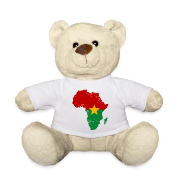 Burkina-Faso_Flagge_Afrika_used - Teddy - Weiß - Vorne