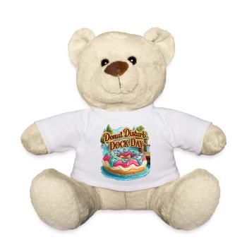 Donut Disturb Dock Day - Teddy Bear - white - Front