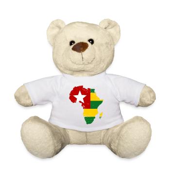 Togo_Flagge_Afrika - Teddy - Weiß - Vorne