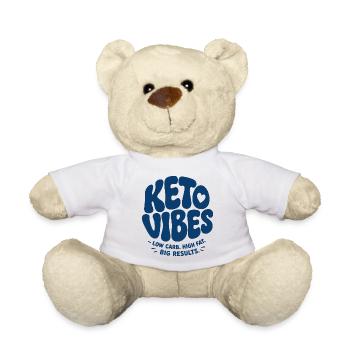 Keto Vibes Low Carb High Fat - Teddy - Weiß - Vorne