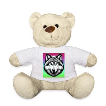 Wolf - Teddy - Weiß - Vorne