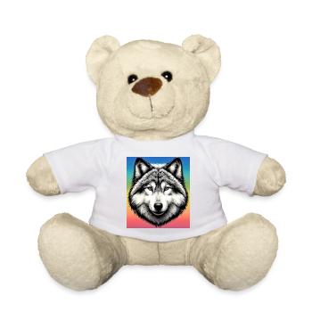 Wolf - Teddy - Weiß - Vorne