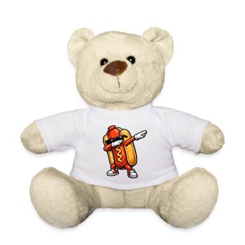 Tamponnement du hot-dog - Nounours - blanc - Devant