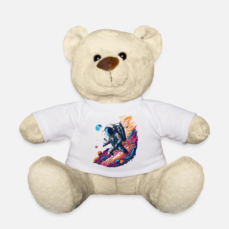 Kosmischer Astronaut - Teddy - Weiß