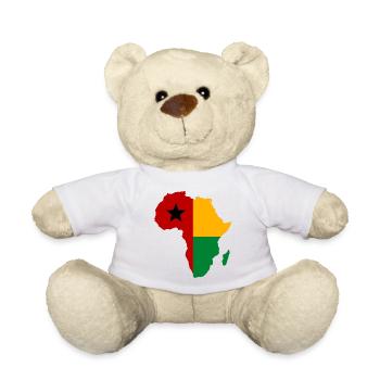 Guinea-Bissau_Flagge_Afrika_used - Teddy - Weiß - Vorne