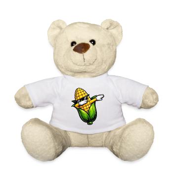 Tamponner le maïs sur l’épi - Nounours - blanc - Devant