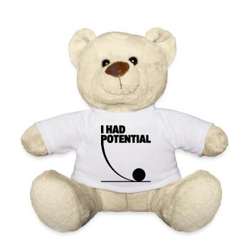 Potenzial in Bewegung Wissenschaft Witz - Teddy - Weiß - Vorne