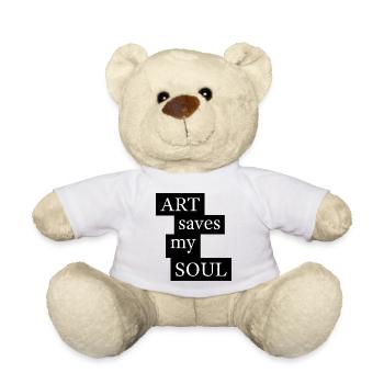 ART saves my SOUL - Teddy - Weiß - Vorne