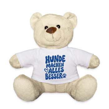 Hunde Machen Alles Besser - Teddy - Weiß - Vorne