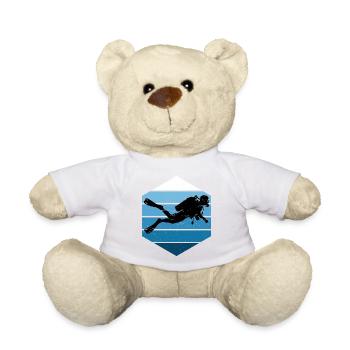 Idée cadeau de plongée sous-marine pour des aventures sous-marines - Nounours - blanc - Devant