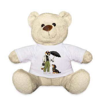 Cat style streetwear with dog - Teddy Bear - white - Front
