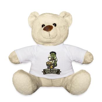 Kaffeezombie: Ohne Kaffee Bis Zum Kaffee - Teddy - Weiß - Vorne