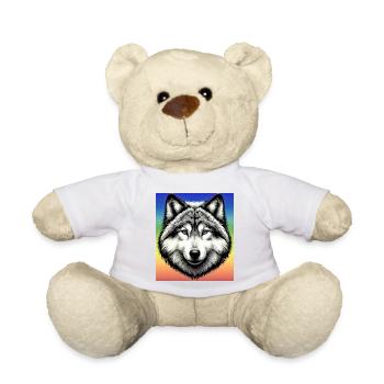 Wolf - Teddy - Weiß - Vorne