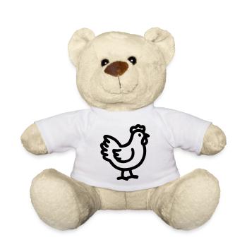 poulet - Nounours - blanc - Devant