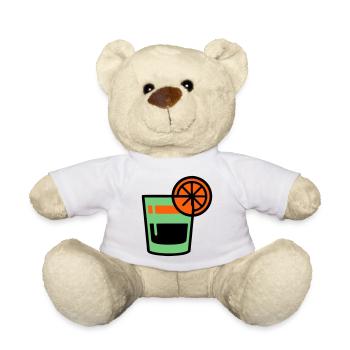 Cocktail Glas Logo - Teddy - Weiß - Vorne