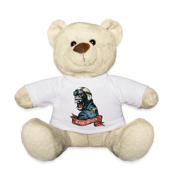 Road Ranger Gorilla - Teddy Bear - white - Front