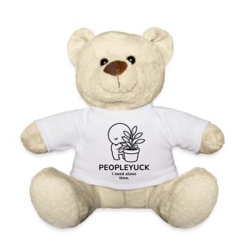 Peopleyuck – I Need Alone Time | Introvert Mood - Teddy - Weiß - Vorne