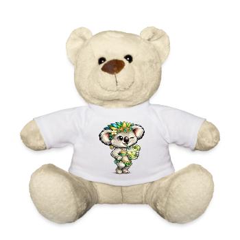 Süßer Koala mit Caipirinha Cocktail - Teddy - Weiß - Vorne