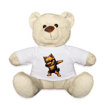 Dabbing Australian Terrier - Teddy - Weiß - Vorne