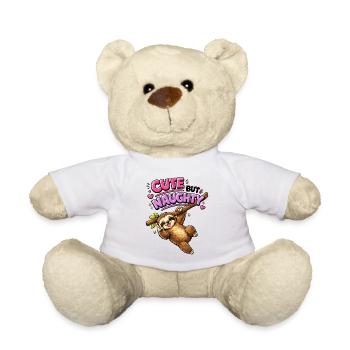 Süß aber frech Faultier - Teddy - Weiß - Vorne