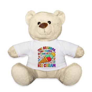 Opa Bringt Immer Eiscreme - Teddy Bear - white - Front