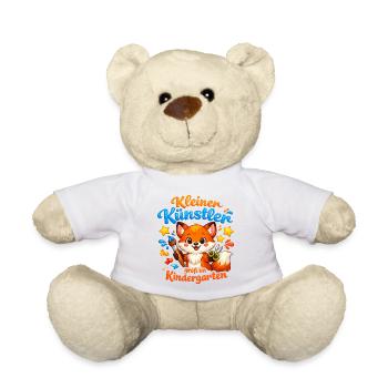 Kleiner Künstler im Kindergarten - Teddy - Weiß - Vorne