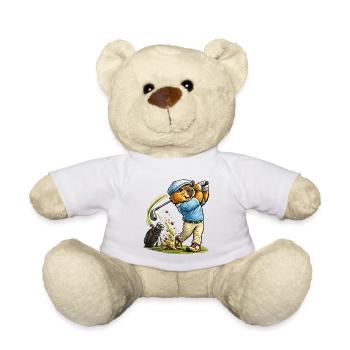 Sweet capybara at golf - Teddy Bear - white - Front