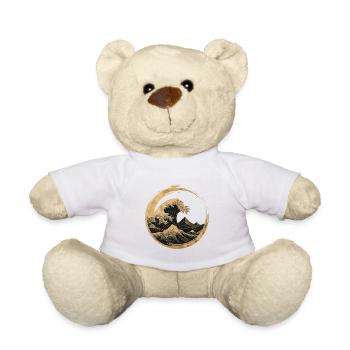 Zen Wave – Inner Strength & Balance - Teddy Bear - white - Front